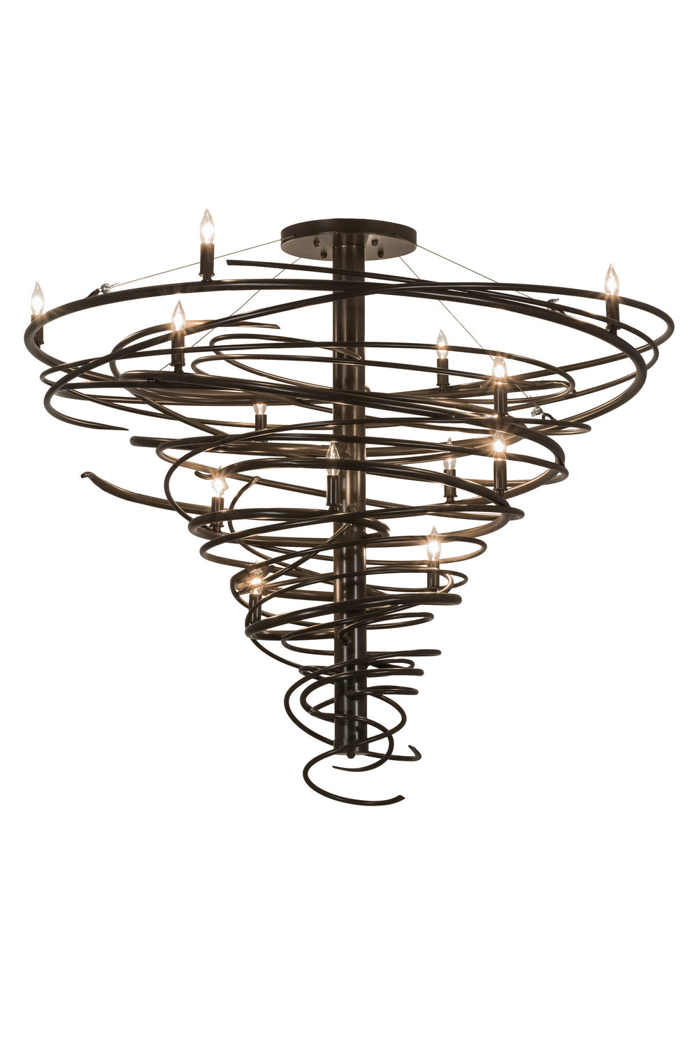 Meyda Tiffany Cyclone 158869 Chandelier Light - Timeless Bronze