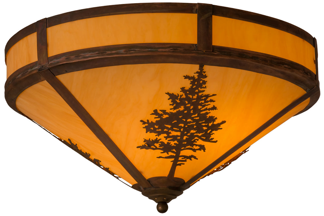 Meyda Tiffany Tamarack 158930 Ceiling Light - Vintage Copper