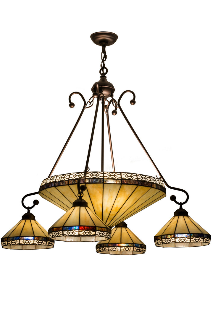 Meyda Tiffany Crestwood 159299 Chandelier Light - Mahogany Bronze