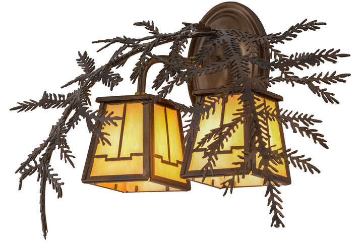 Meyda Tiffany Pine Branch 159315 Wall Light - Antique Copper