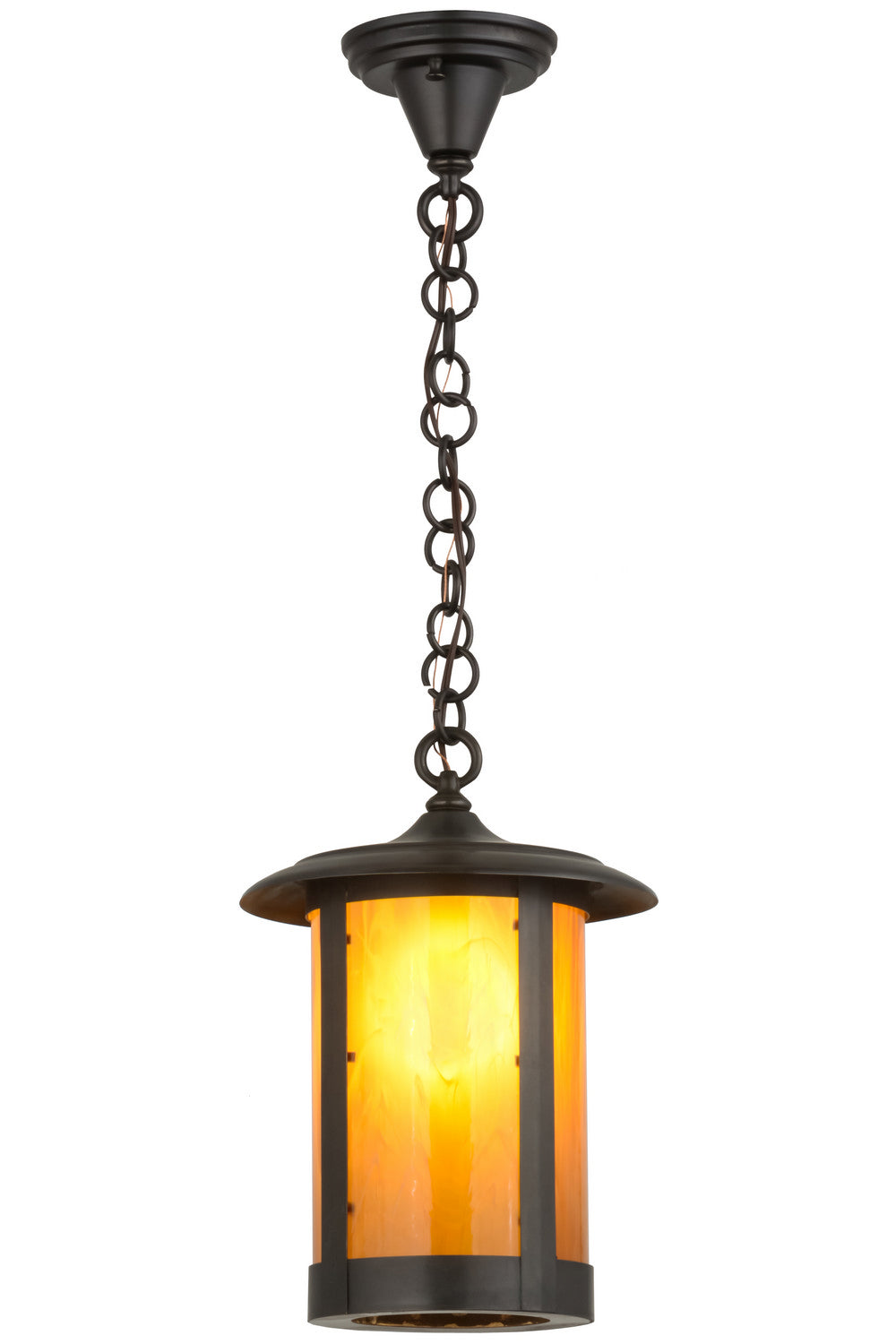 Meyda Tiffany Lighting 159642 Fulton Pendant Outdoor Bronze / Dark