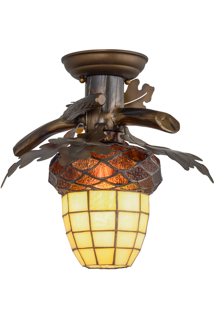 Meyda Tiffany Acorn Branch 160236 Ceiling Light - Antique Copper