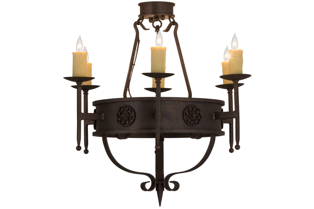 Meyda Tiffany Calandra 160259 Chandelier Light - Timeless Bronze
