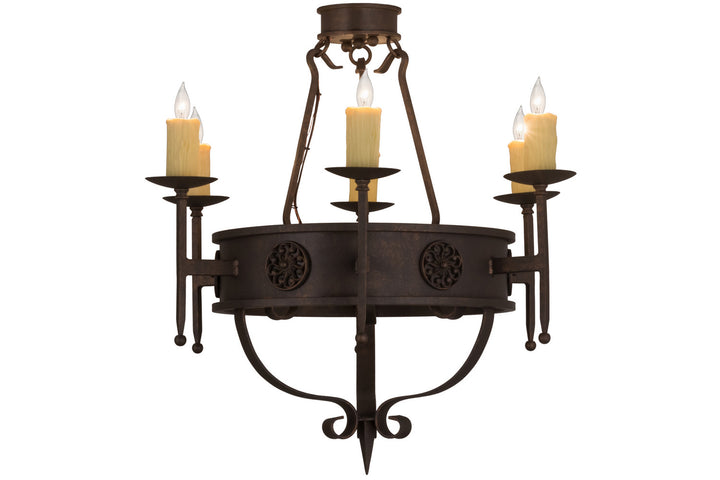 Meyda Tiffany Calandra 160259 Chandelier Light - Timeless Bronze