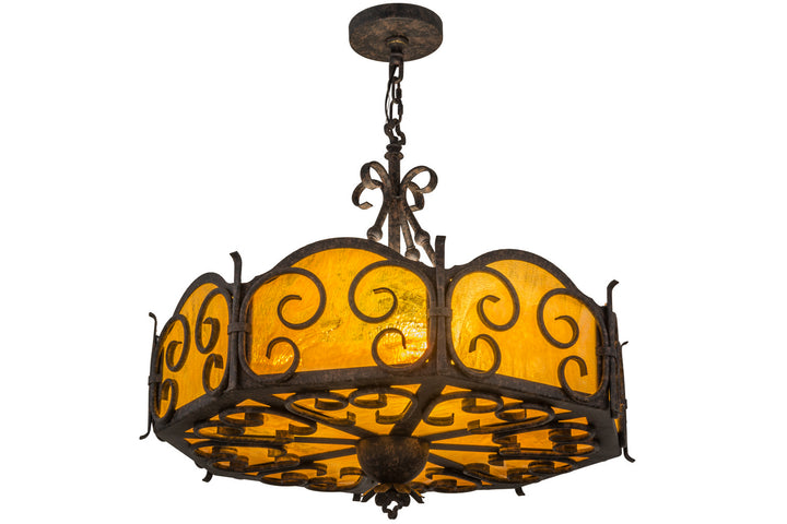 Meyda Tiffany Radha 160260 Pendant Light - Craftsman Brown