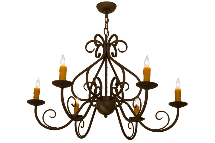 Meyda Tiffany Jenna 160714 Chandelier Light - Gilded Tobacco Least