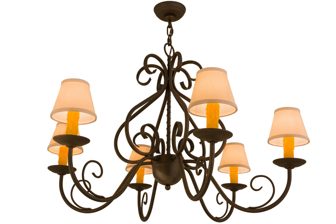 Meyda Tiffany Jenna 160717 Chandelier Light - Verdigris