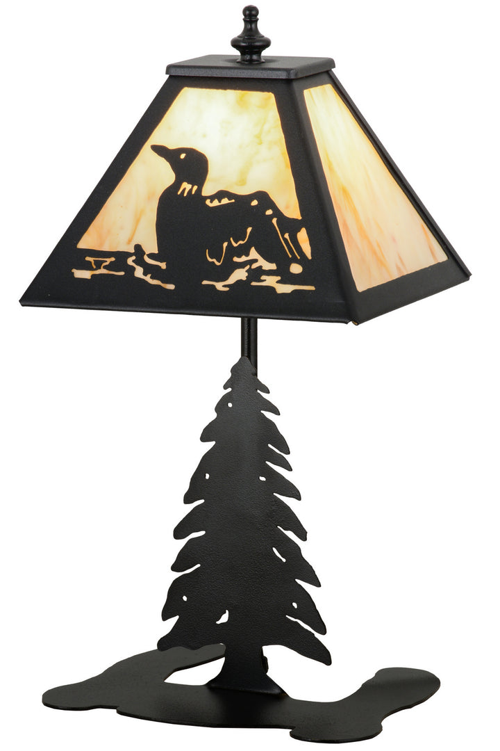 Meyda Tiffany Lighting 160843 Loon One Light Accent Lamp Lamp Bronze / Dark
