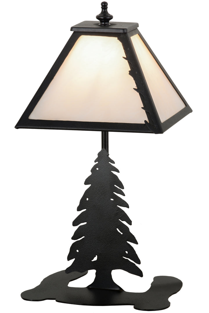 Meyda Tiffany Lighting 160852 Leaf Edge One Light Accent Lamp Lamp Black