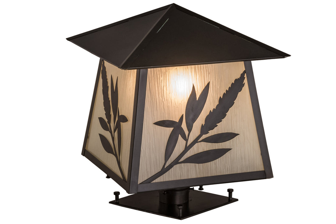 Meyda Tiffany Lighting 160868 Stillwater Post Mount Outdoor Bronze / Dark