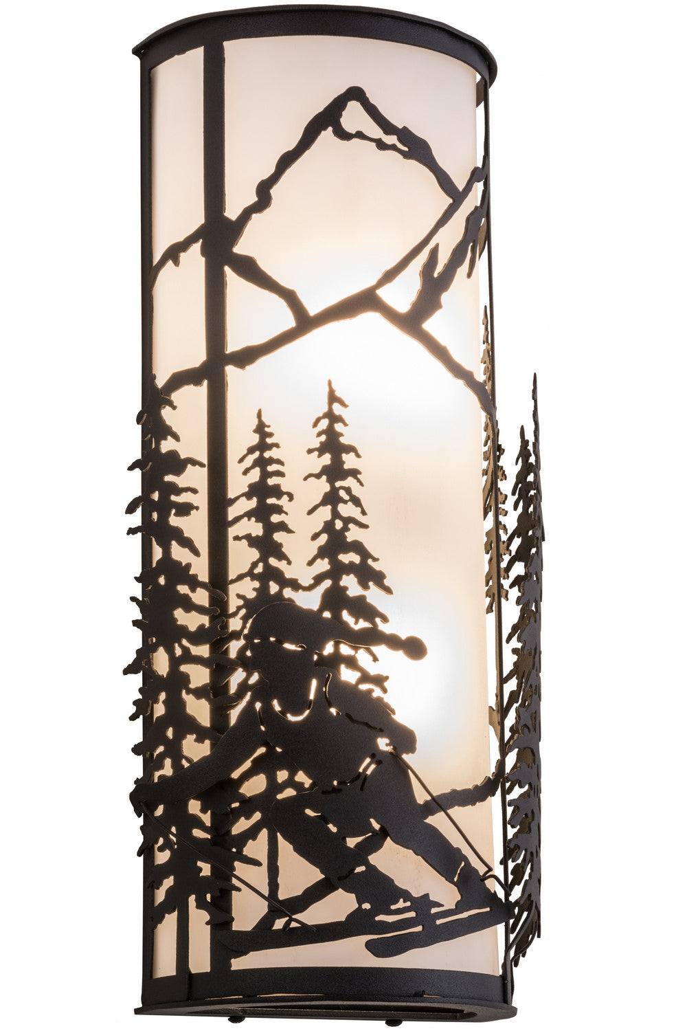 Meyda Tiffany Alpine 161243 Wall Light - Black/White Acrylic