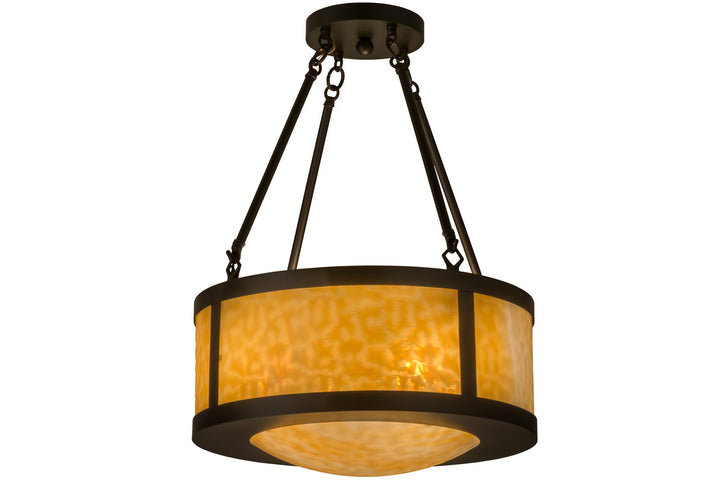 Meyda Tiffany Pomona 161333 Ceiling Light - Craftsman Brown