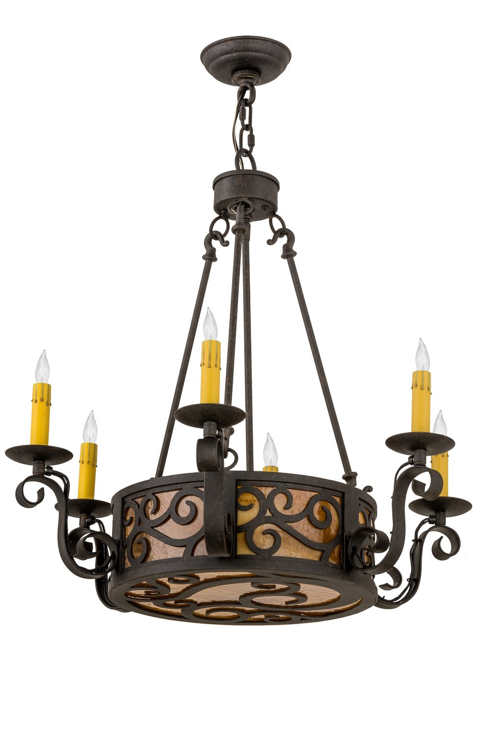 Meyda Tiffany Delano 161588 Chandelier Light - Antique Copper