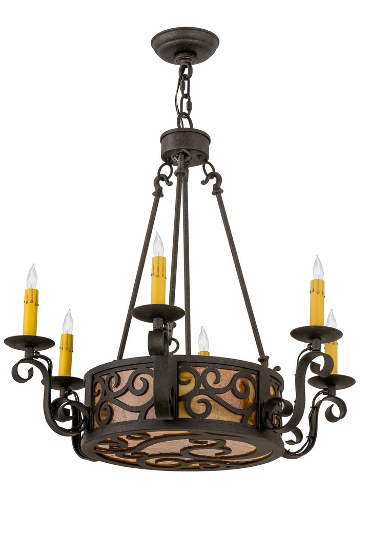 Meyda Tiffany Delano 161588 Chandelier Light - Antique Copper