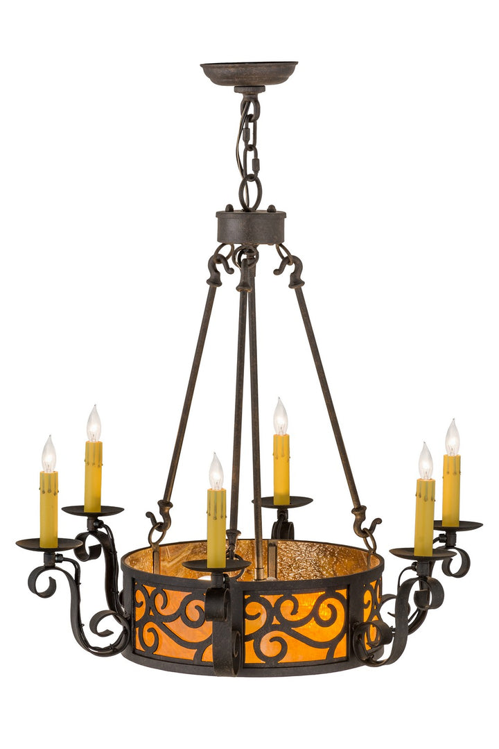 Meyda Tiffany Delano 161588 Chandelier Light - Antique Copper