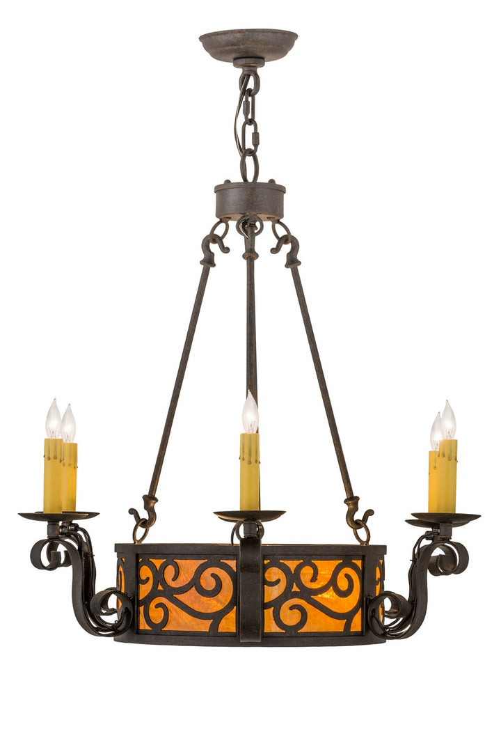 Meyda Tiffany Delano 161588 Chandelier Light - Antique Copper
