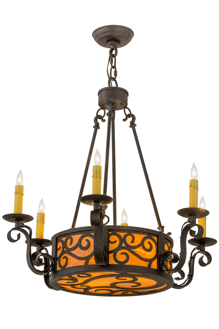 Meyda Tiffany Delano 161588 Chandelier Light - Antique Copper