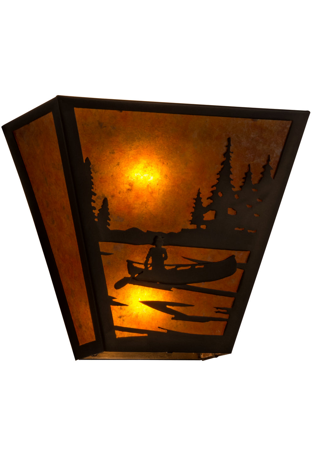 Meyda Tiffany Canoe At Lake 161611 Wall Light - Antique Copper