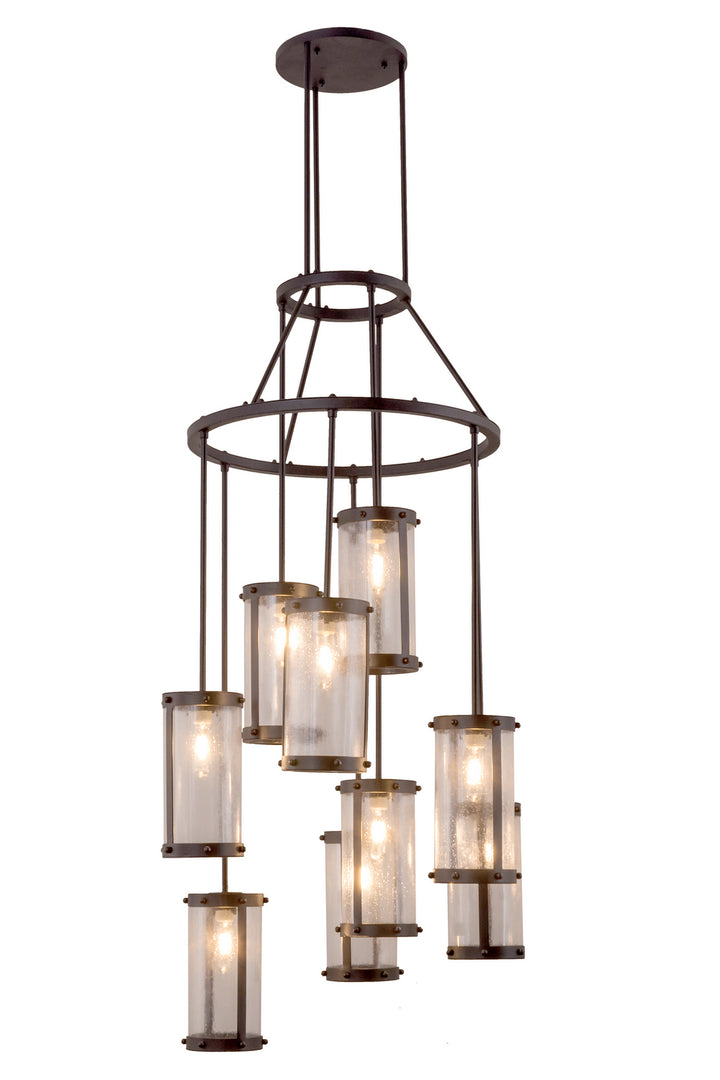 Meyda Tiffany Cartier 161892 Chandelier Light - Nickel,Mahogany Bronze