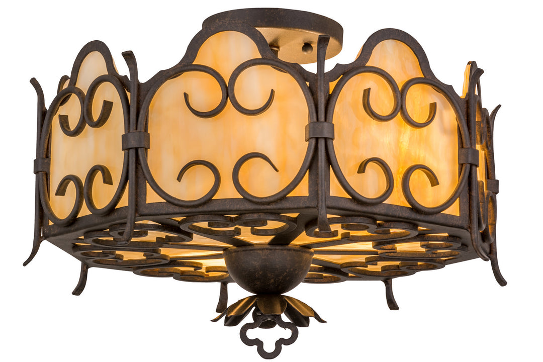 Meyda Tiffany Radha 162099 Ceiling Light - Transparent Copper
