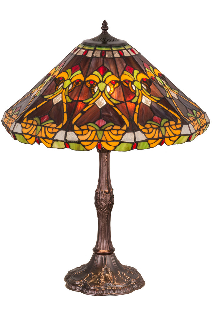 Meyda Tiffany Lighting 162204 Middleton One Light Table Lamp Lamp Bronze / Dark