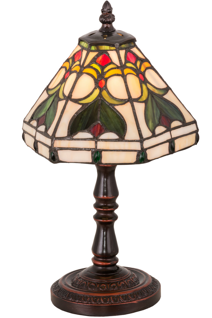 Meyda Tiffany Lighting 162205 Middleton One Light Mini Lamp Lamp Bronze / Dark