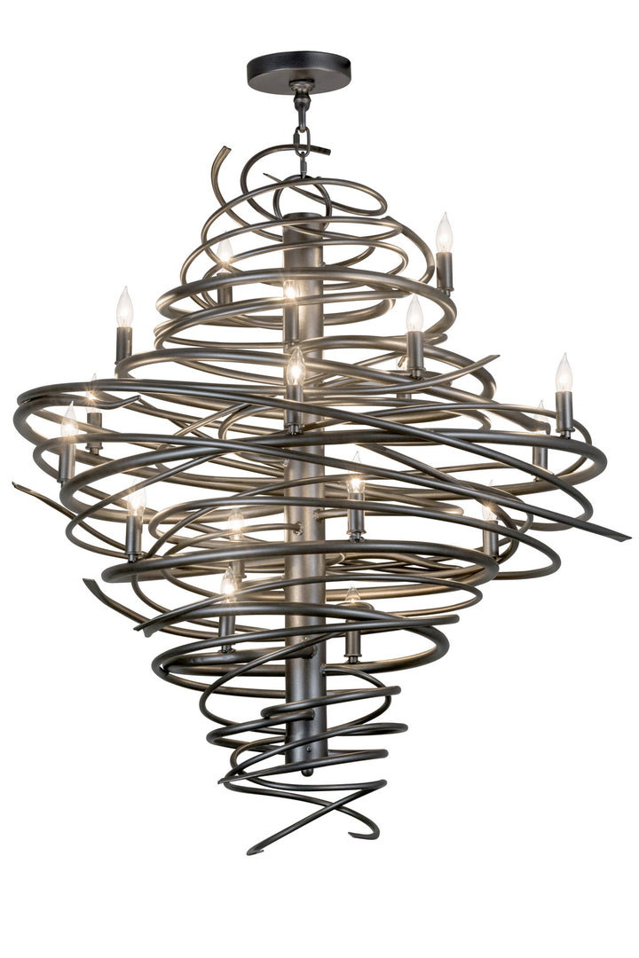 Meyda Tiffany Cyclone 162308 Chandelier Light - Pewter