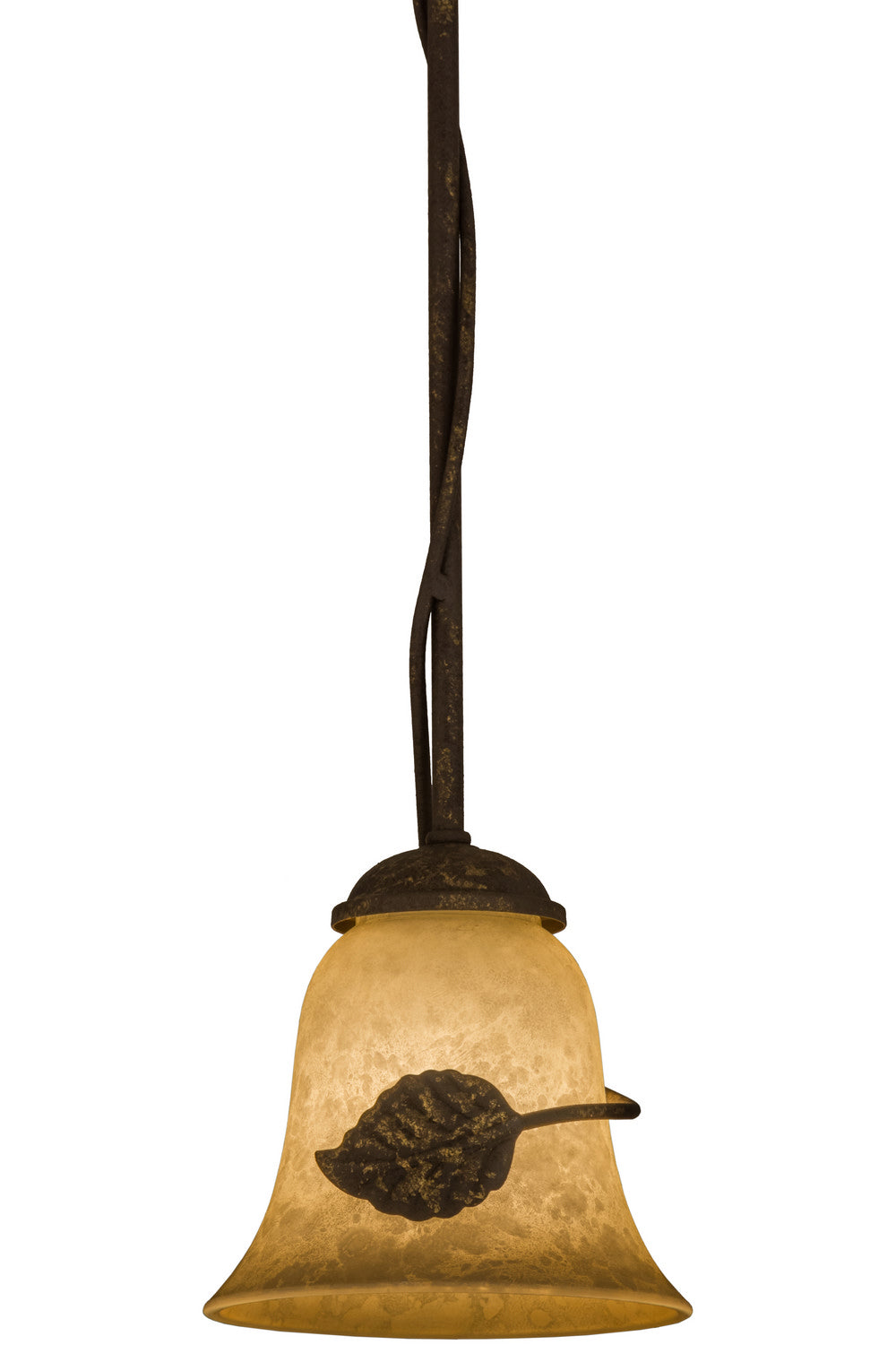 Meyda Tiffany Falling Leaf 162410 Pendant Light - Pompeii Gold