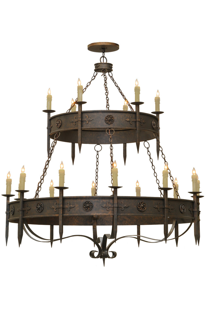Meyda Tiffany Calandra 162417 Chandelier Light - Verdigris