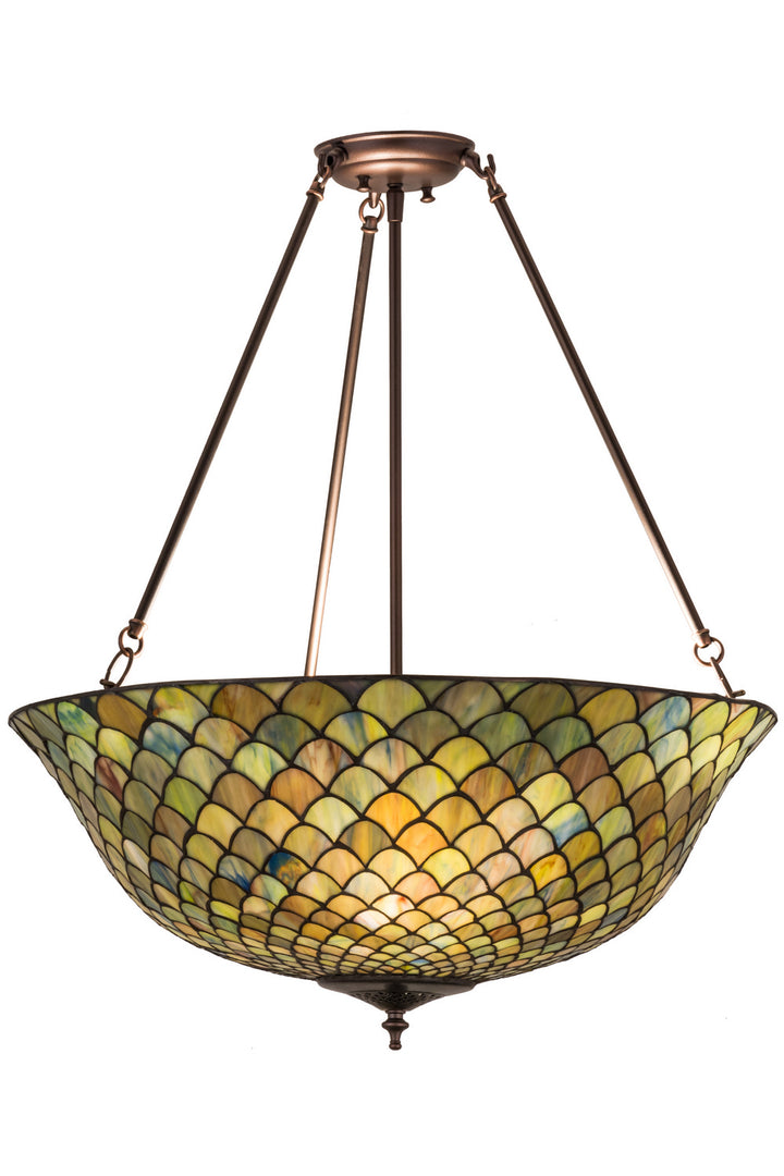 Meyda Tiffany Tiffany Fishscale 162424 Ceiling Light - Mahogany Bronze