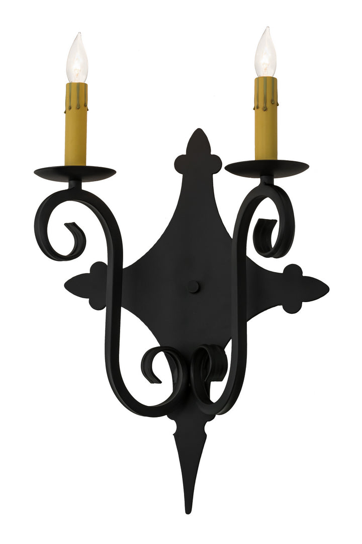 Meyda Tiffany Angelique 162474 Wall Light - Blackwash