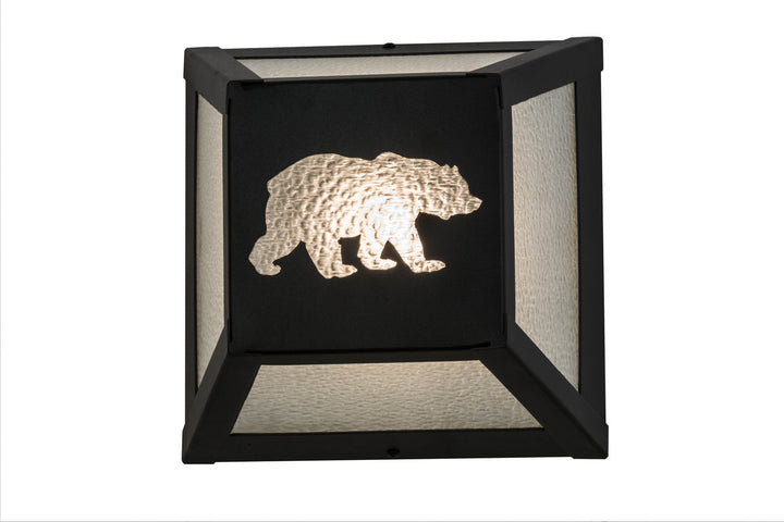 Meyda Tiffany Lone Bear 162703 Wall Light - Black/Zag