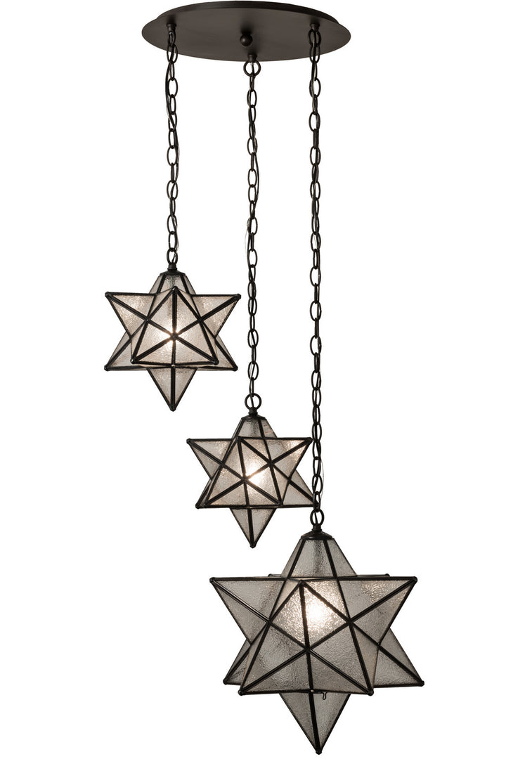 Meyda Tiffany Moravian Star 162799 Pendant Light - Oil Rubbed Bronze