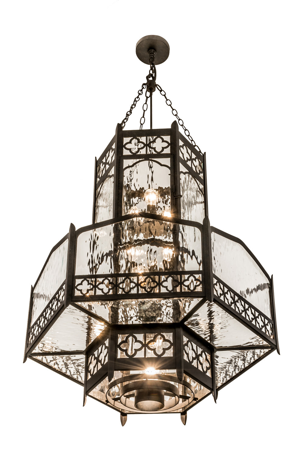 Meyda Tiffany Church 162812 Chandelier Light - Verdigris