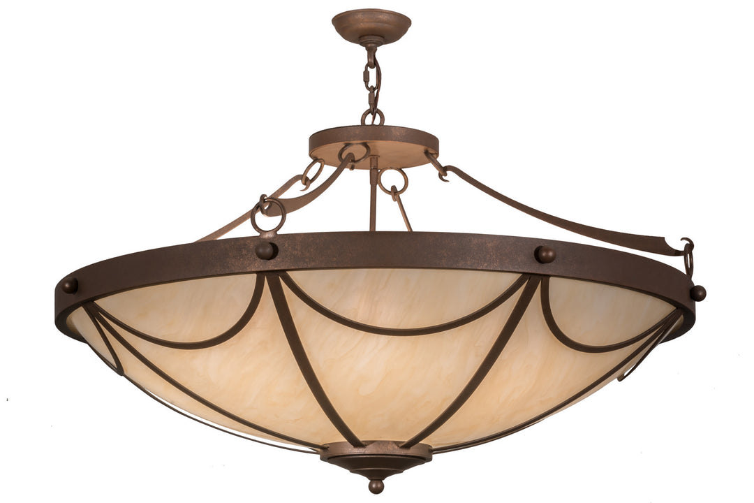 Meyda Tiffany Carousel 162887 Pendant Light - Rust, Antique