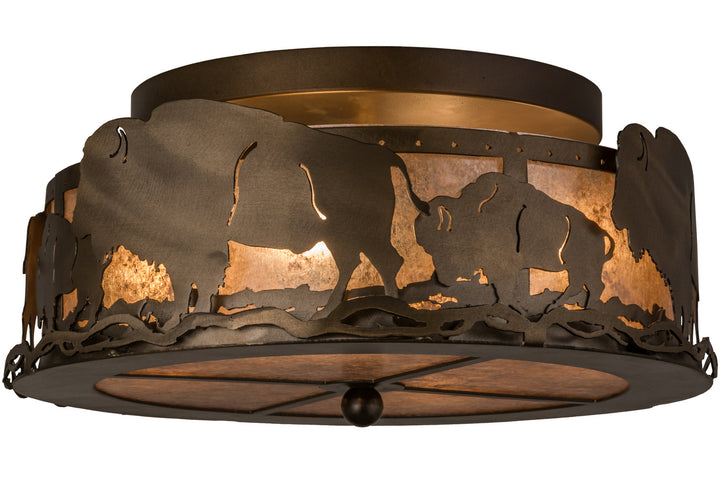 Meyda Tiffany Buffalo 163246 Ceiling Light - Antique Copper