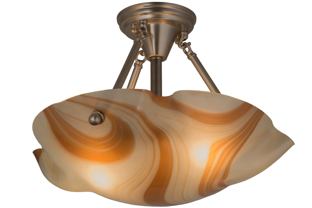 Meyda Tiffany Metro Fusion 163440 Ceiling Light - Brushed Nickel