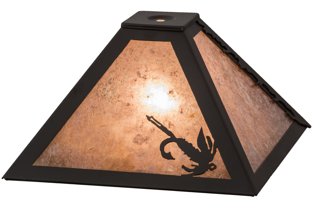 Meyda Tiffany Lighting 164180 Fly Fishing Shade Lamp Shade Bronze / Dark