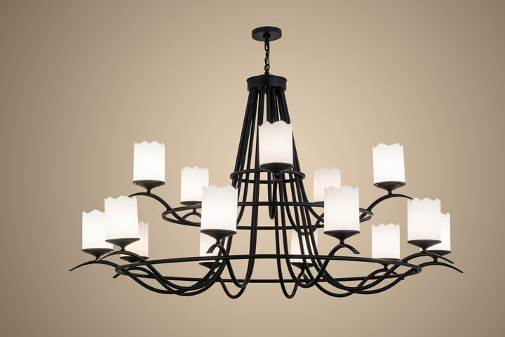 Meyda Tiffany Octavia 165222 Chandelier Light - Blackwash