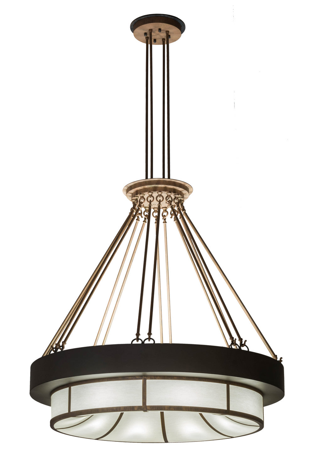 Meyda Tiffany Cilindro 166401 Chandelier Light - Timeless Bronze