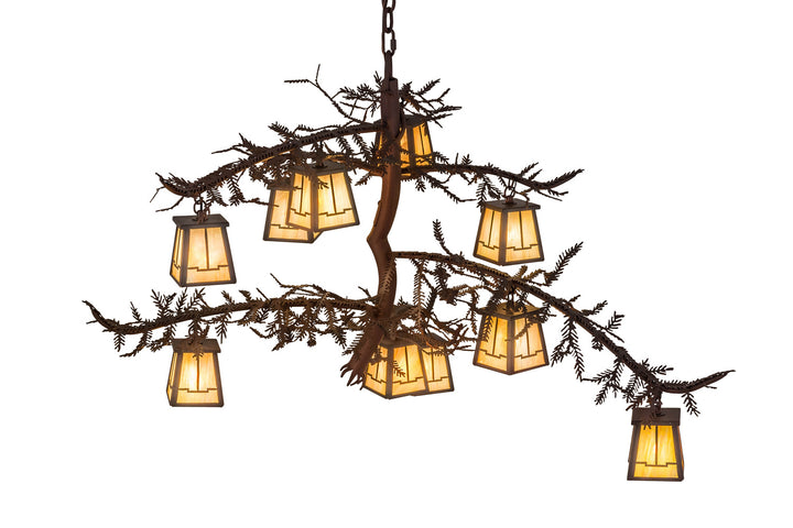 Meyda Tiffany Pine Branch 166759 Chandelier Light - Rust,Wrought Iron