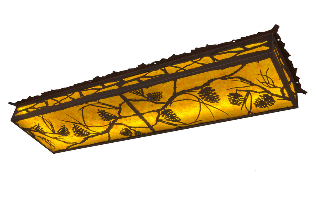 Meyda Tiffany Whispering Pines 166763 Ceiling Light - Rust,Wrought Iron