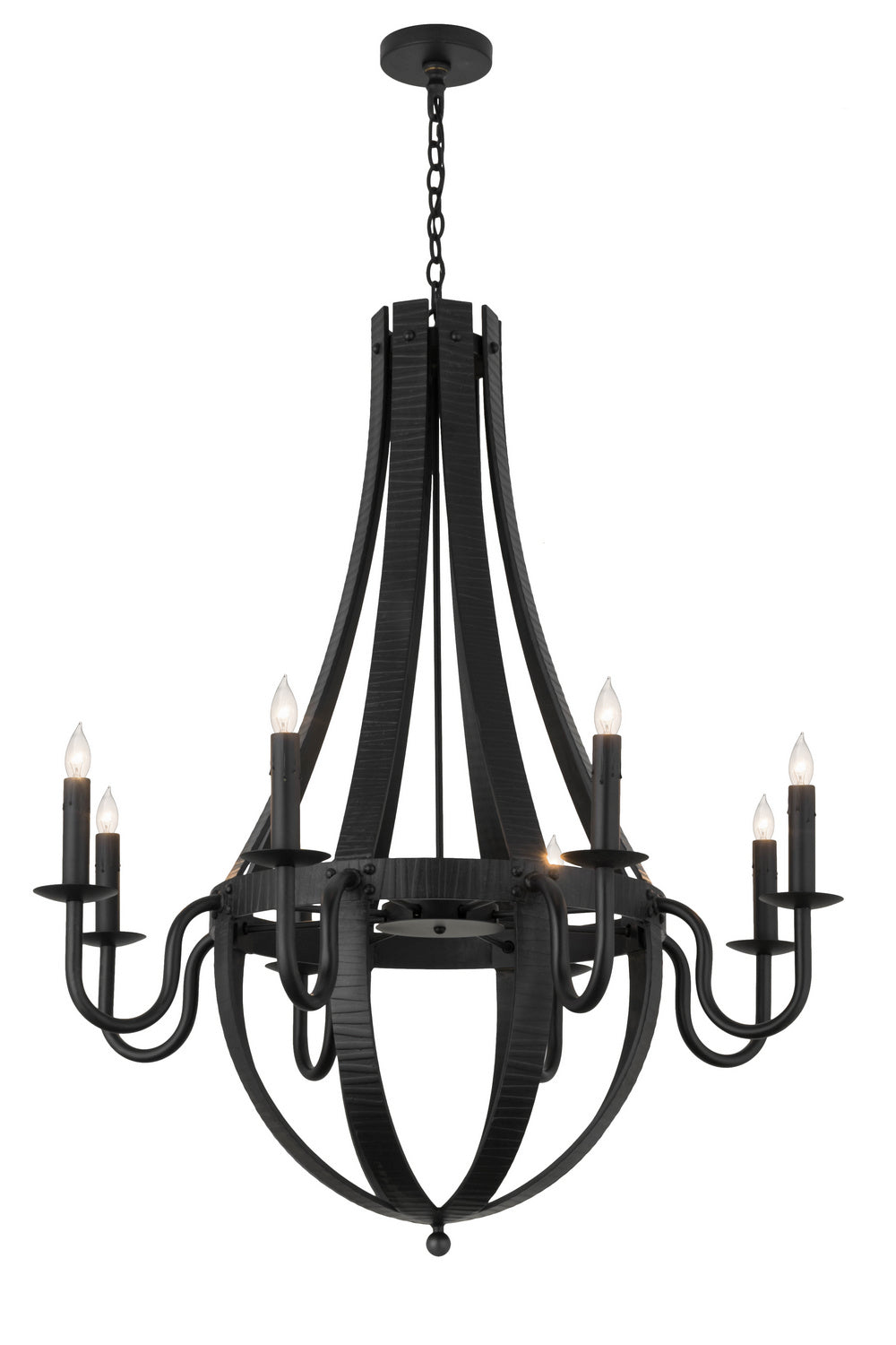 Meyda Tiffany Barrel Stave 166800 Chandelier Light - Rust