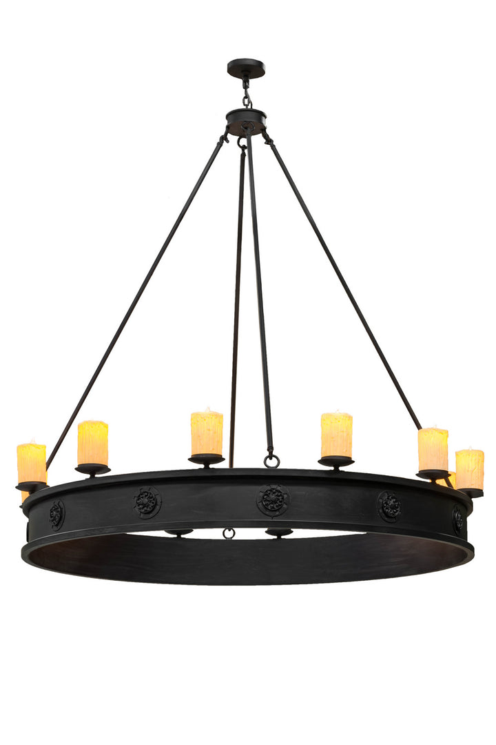 Meyda Tiffany Lorenzo 166955 Chandelier Light - Mahogany Bronze