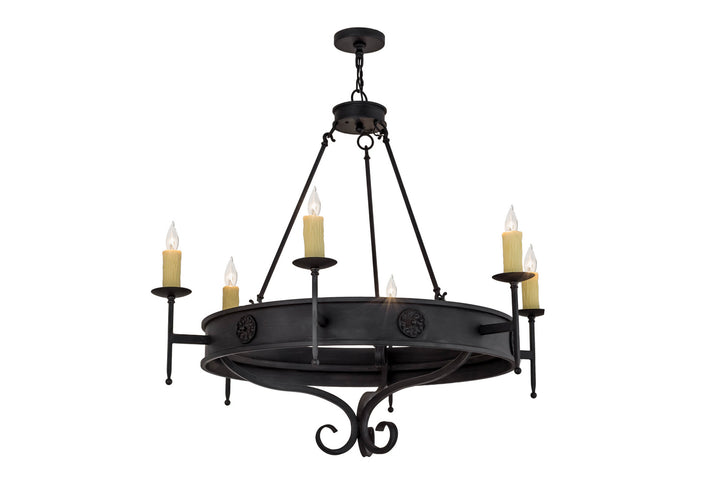 Meyda Tiffany Lorenzo 166957 Chandelier Light - Antique,Red Rust