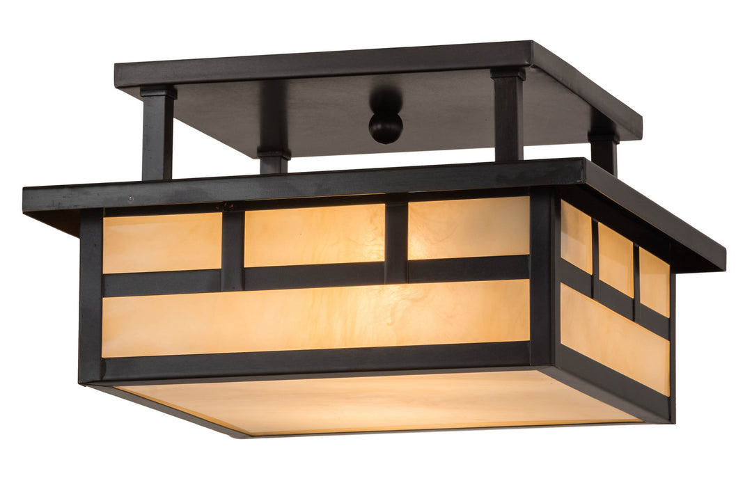 Meyda Tiffany Hyde Park 169070 Ceiling Light - Craftsman Brown