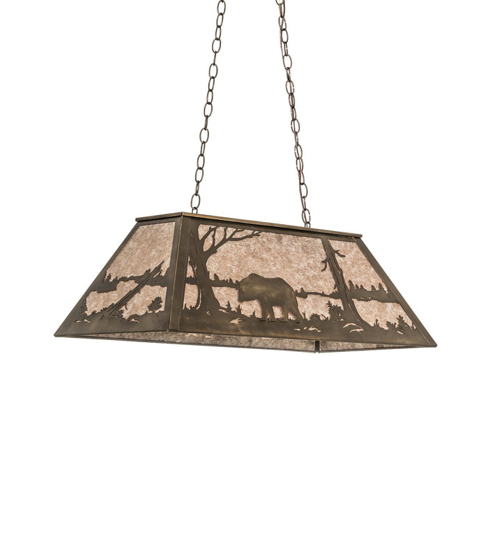 Meyda Tiffany Bear At Lake 51510 Pendant Light - Antique Copper