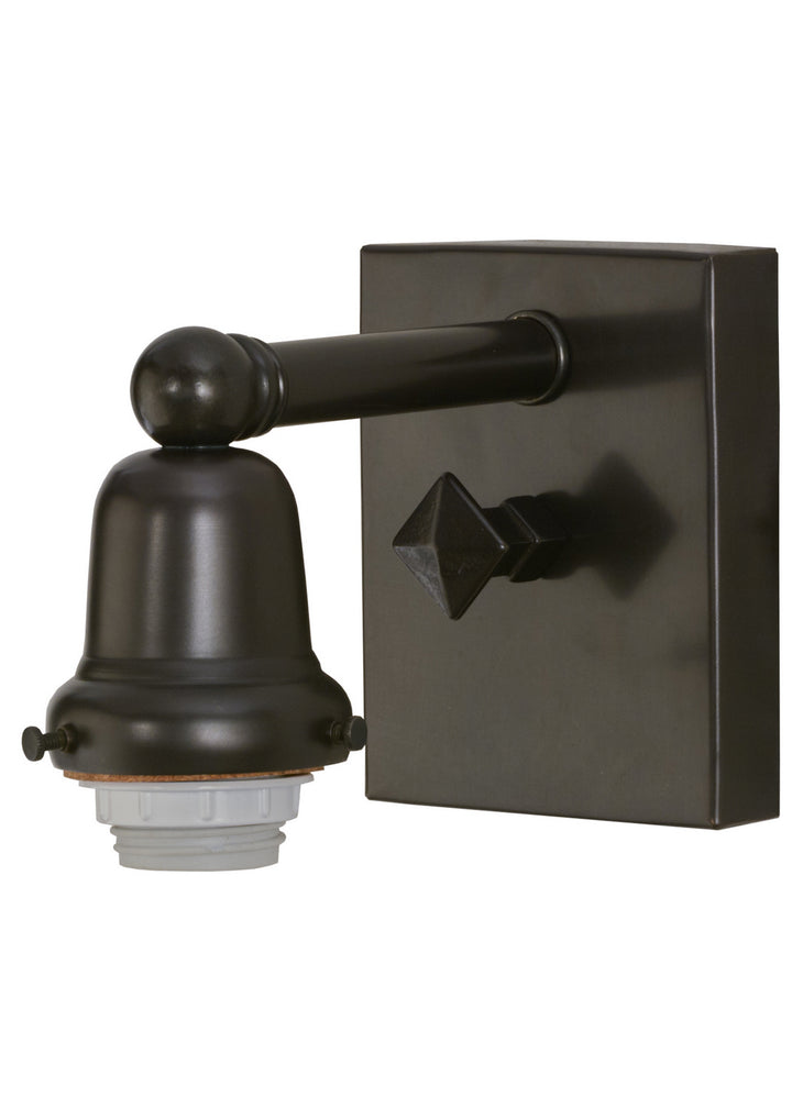 Meyda Tiffany Lighting 51793 Tiffany Waterbrooks One Light Wall Sconce Utility Light Bronze / Dark