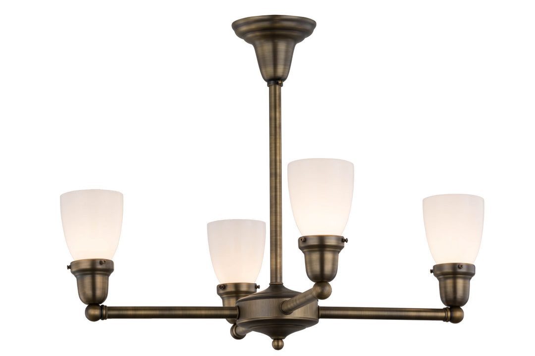 Meyda Tiffany Revival Oyster Bay 56474 Chandelier Light - Antique Brass