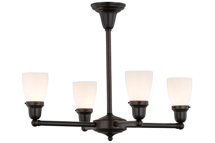 Meyda Tiffany Revival Oyster Bay 56476 Chandelier Light - Craftsman Brown